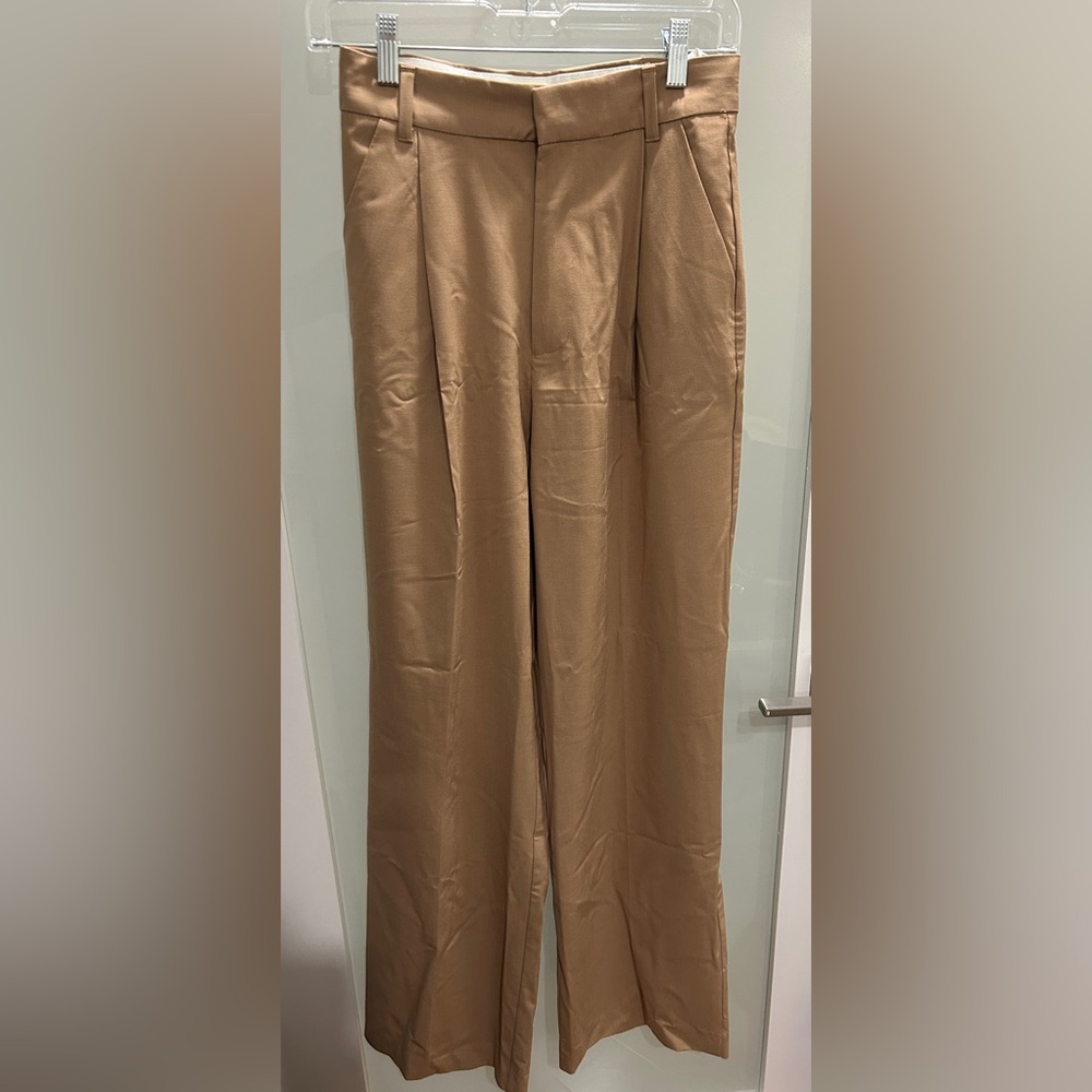Zara Wide Leg Women's Pants in Camel